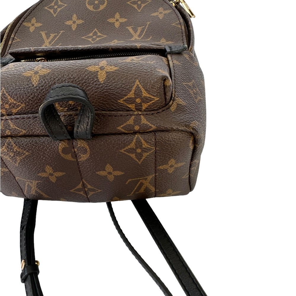 Authentic🥰Louis Vuitton Palm Springs Mini Backpack BB Crossbody Brown Monogram - Picture 12 of 12